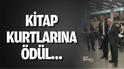 Kitap  kurtlarına &ouml;d&uuml;l&hellip;