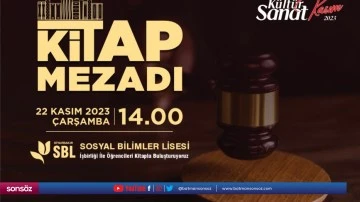 Kitap Mezadı &ouml;ğrencilerle buluşacak