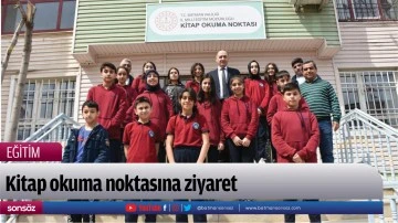 Kitap okuma noktasına ziyaret 