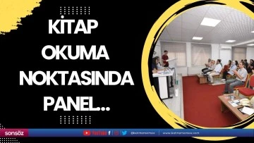 Kitap okuma noktasında panel&hellip;