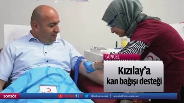 Kızılay&rsquo;a kan bağışı desteği