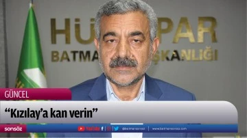 &ldquo;Kızılay&rsquo;a kan verin&rdquo;