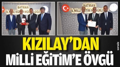 Kızılay&rsquo;dan Milli Eğitim&rsquo;e &ouml;vg&uuml;