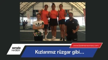 Kızlarımız r&uuml;zgar gibi&hellip;