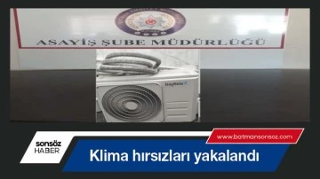 Klima hırsızları yakalandı