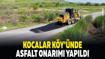 Kocalar K&ouml;y&rsquo;&uuml;nde asfalt onarımı yapıldı