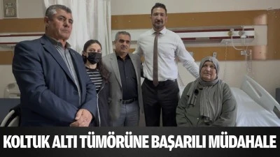 Koltuk altı t&uuml;m&ouml;r&uuml;ne başarılı m&uuml;dahale
