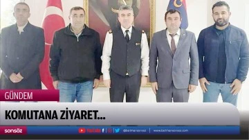 Komutana ziyaret...