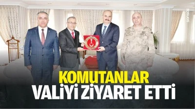 Komutanlar, valiyi ziyaret etti