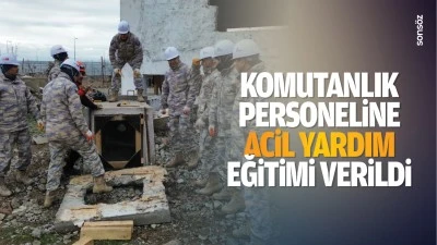 Komutanlık personeline acil yardım eğitimi verildi