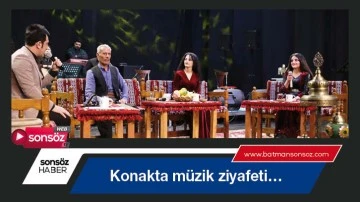 Konakta m&uuml;zik ziyafeti&hellip;