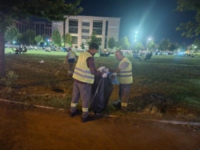 Konser sonrası temizlik&hellip;