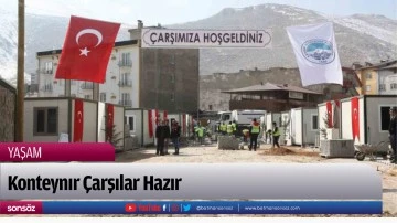 Konteyner &Ccedil;arşılar Hazır