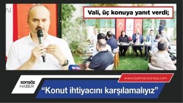  &ldquo;KONUT İHTİYACINI KARŞILAMALIYIZ&rdquo;