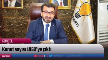 Konut sayısı 1850&rsquo;ye &ccedil;ıktı