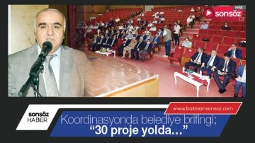Koordinasyonda belediye brifingi