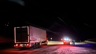 Kop Dağı Ge&ccedil;idi'nde Kar Yağışı ve Buzlanma