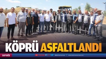 K&ouml;pr&uuml; asfaltlandı