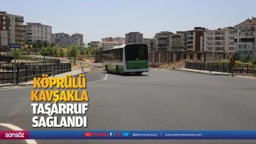 K&ouml;pr&uuml;l&uuml; kavşakla tasarruf sağlandı