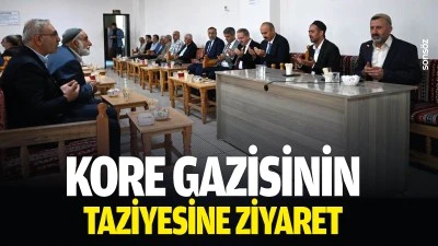 Kore Gazisinin taziyesine ziyaret