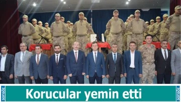 Korucular yemin etti