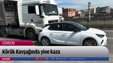 K&ouml;r&uuml;k Kavşağında yine kaza