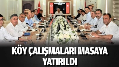 K&ouml;y &ccedil;alışmaları masaya yatırıldı