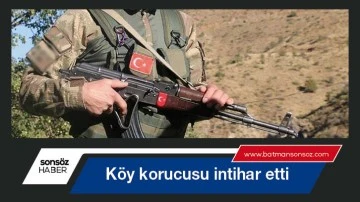 K&ouml;y korucusu intihar etti