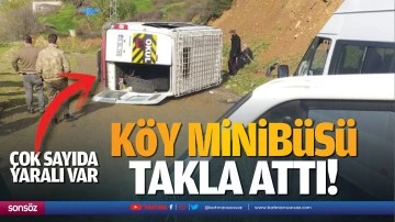 K&ouml;y minib&uuml;s&uuml; takla attı! &Ccedil;ok sayıda yaralı var