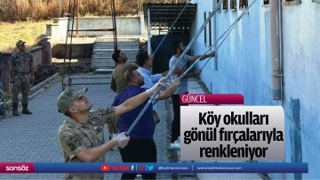 K&ouml;y okulları, g&ouml;n&uuml;l fır&ccedil;alarıyla renkleniyor