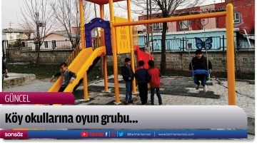K&ouml;y okullarına oyun grubu...
