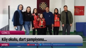 K&ouml;y okulu, dart şampiyonu...