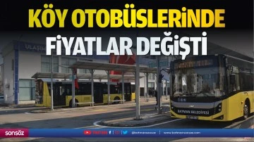 K&ouml;y otob&uuml;slerinde fiyatlar değişti