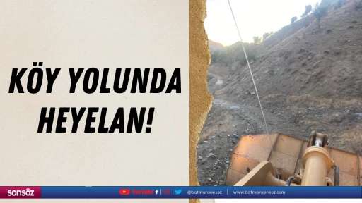 K&ouml;y yolunda heyelan!