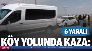 K&ouml;y yolunda kaza: 6 yaralı