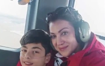 K&ouml;ydeki hasta helikopter ambulansla hastaneye ulaştırıldı
