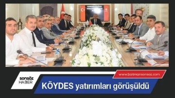 K&Ouml;YDES yatırımları g&ouml;r&uuml;ş&uuml;ld&uuml;
