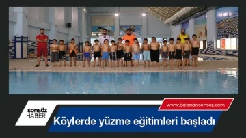 K&ouml;ylerde y&uuml;zme eğitimleri başladı