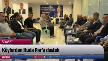 K&ouml;ylerden H&uuml;da Par&rsquo;a destek