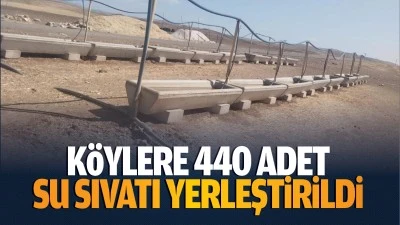 K&ouml;ylere 440 adet su sıvatı yerleştirildi