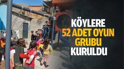 K&ouml;ylere 52 adet oyun grubu kuruldu