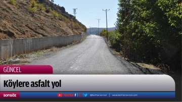 K&ouml;ylere asfalt yol