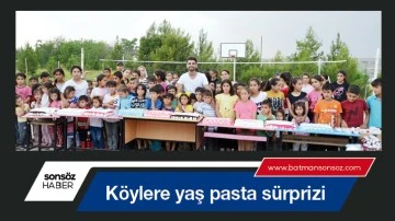 K&ouml;ylere yaş pasta s&uuml;rprizi