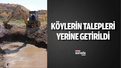 K&ouml;ylerin talepleri yerine getirildi