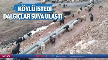 K&ouml;yl&uuml; istedi dalgı&ccedil;lar suya ulaştı