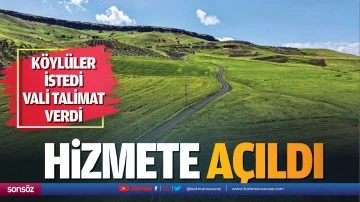 K&ouml;yl&uuml;ler istedi, vali talimat verdi