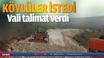 K&ouml;yl&uuml;ler istedi vali talimat verdi
