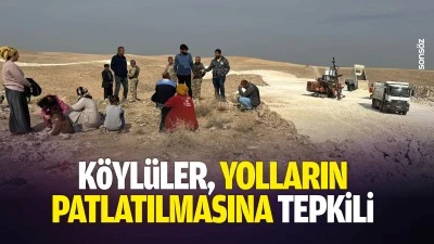 K&ouml;yl&uuml;ler, yolların patlatılmasına tepkili