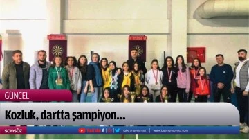 Kozluk, dartta şampiyon&hellip;