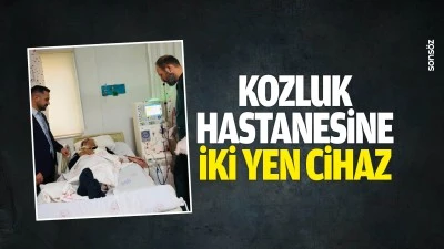 Kozluk Hastanesine iki yen cihaz